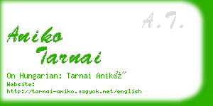 aniko tarnai business card